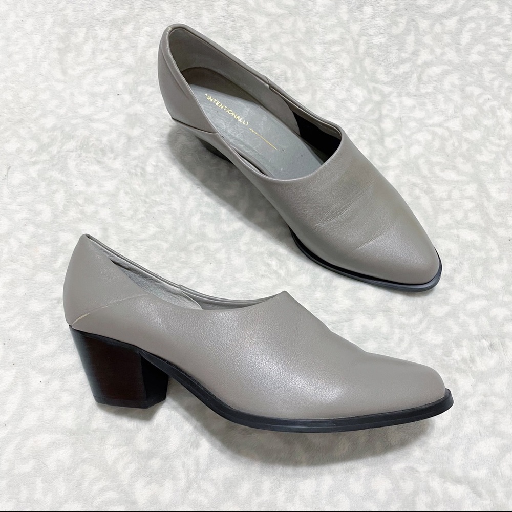 Intentionally Blank Heels Yum Pumps Grey Leather